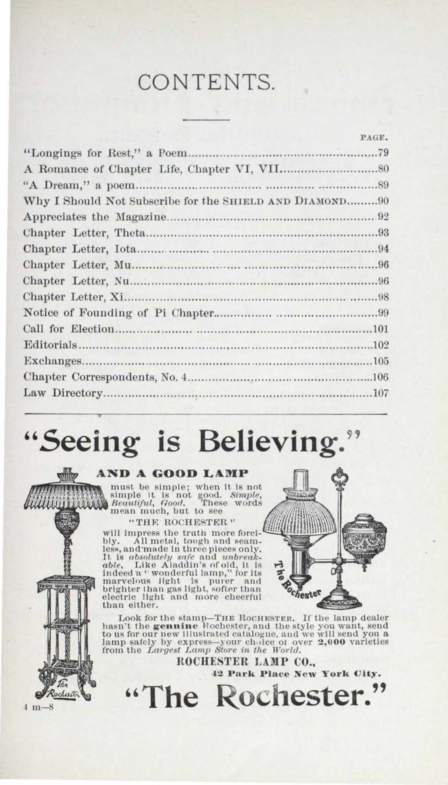 Shield and Diamond, Vol. 2, No. 3, March 1892